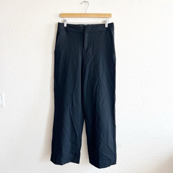 Everlane Wool Blend Black Trouser Pants - Picture 1 of 7